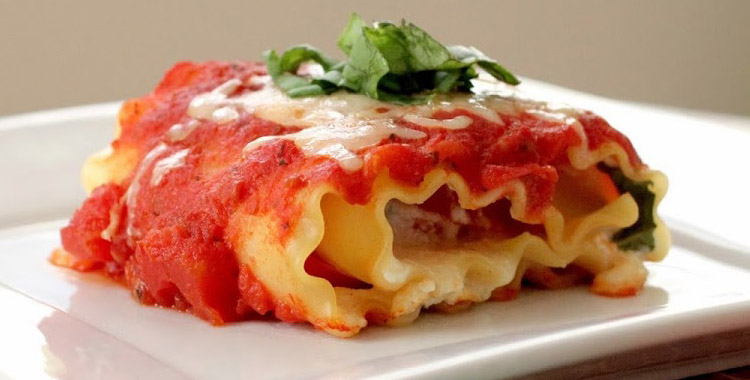 Caprese Lasagna Roll Up