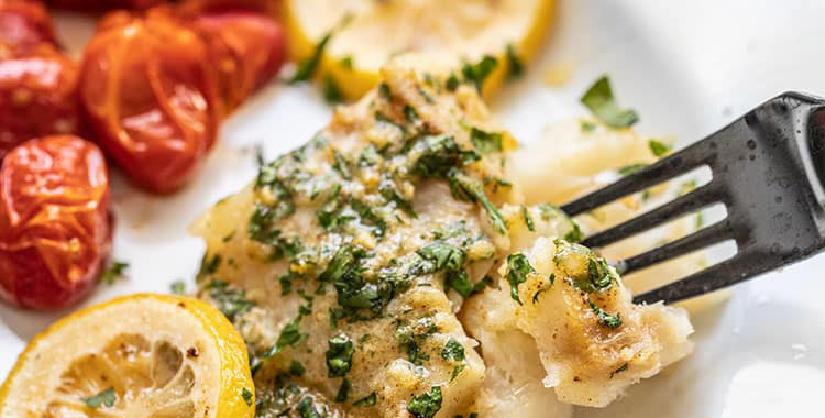 Garlic Butter Baked Cod