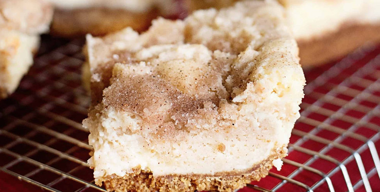 Snickerdoodle Cheesecake bars