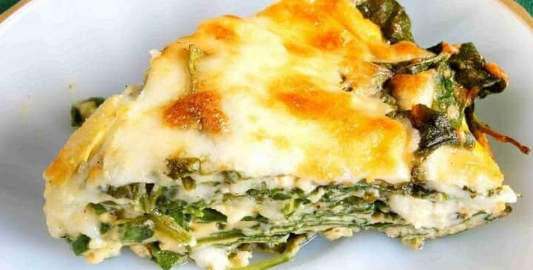 Crustless Spinach Cheese Pie