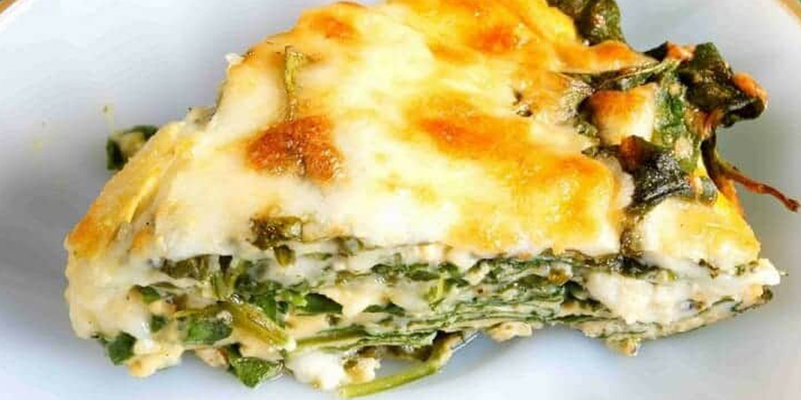 Crustless Spinach Cheese Pie